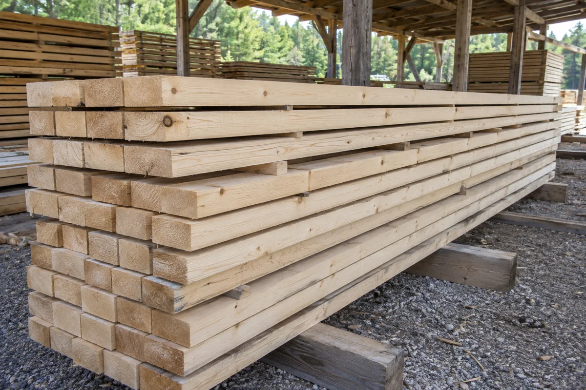 Konstrukciju kokmateriāli C24 grēdā zem nojumes
